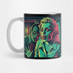 Vintage Halloween Scream Slasher Killer Drawing Painting Haunted House Retro Super Cool Best Gift Mug